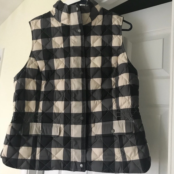 Talbots Jackets & Blazers - Talbots buffalo check vest